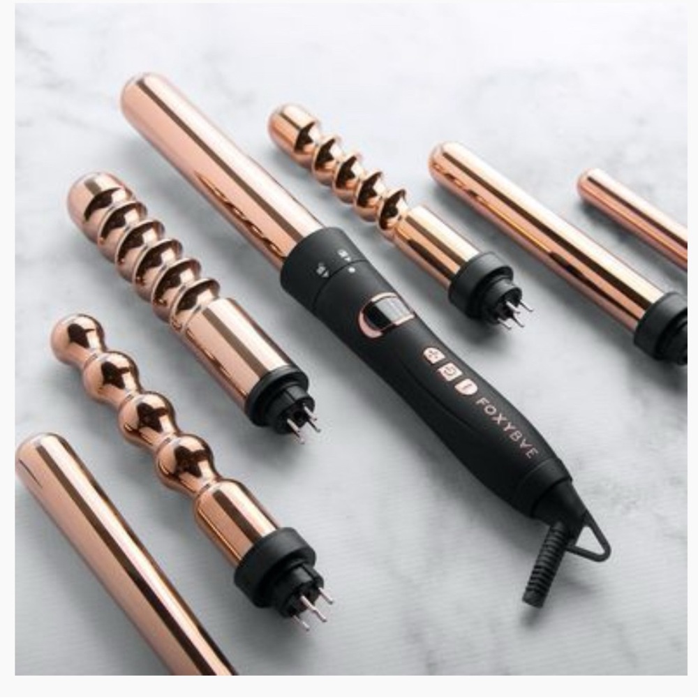 FOXYBAE 7 IN ONE ROSE GOLD CURLING WAND